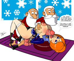 3boys aeolus06 age_difference anal ass blue_eyes boots breast_grab breasts fellatio female foursome high_heels huge_breasts human jessica_claus large_breasts large_penis lipstick lying male male_focus mrs._claus multiple_males nipples older_male oral orange_hair paizuri penetration penis penis_lick red_lipstick santa_claus_is_comin'_to_town sex short_hair size_difference straight thighhighs turk128 vaginal_penetration younger_female