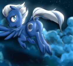 dat_plot friendship_is_magic glacierclear looking_at_viewer my_little_pony night_glider presenting solo teasing