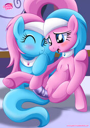 2girls aloe blush dildo equestria_untamed female friendship_is_magic lotus_blossom multiple_girls my_little_pony yuri