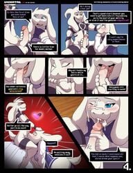 anthro anthro_on_anthro asriel_dreemurr balls boss_monster caprine comic command_to_swallow cum cum_in_mouth cum_in_throat cum_inside cum_on_face deepthroat deepthroat_request duo english_text erection fellatio female goat incest jasonafex kabier male mammal oral oral_sex page_4 penis red_eyes sex straight swallowed_whole swallowing swallowing_penis_while_deepthroat toriel undertale white_fur