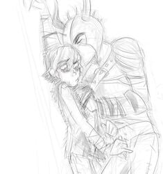 2boys dagur dreamworks gay hiccup_horrendous_haddock_iii how_to_train_your_dragon male male_only sketch white_background yaoi