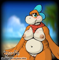 breasts clitoris dante-feline female mario_(series) nipples oekaki overweight plessie pussy super_mario_3d_world