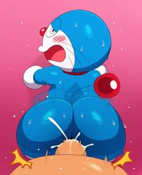 anal ass big_butt doraemon doraemon_(character) feline machine male mammal penis robot sssonic2 wide_hips yaoi