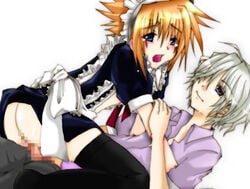 anal crossdressing joshua kiryu_yoshiya kiryuu_yoshiya lowres maid male neku_sakuraba penis the_world_ends_with_you trap yaoi