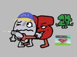 balls battle_for_dream_island bfdi cap cock cum cumming fifteen_(bfb) fourteen_(bfb) idk_what_to_tag_it jacking_off_another male moldiluigi_(artist) object_shows penis ruby_(bfdi) sorry_mommy_did_i_do_a_nono_again? zero_(bfdi)