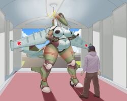 aeromorph aircraft aircraft_humanoid airplane anthro areola back_wings belly big_breasts big_nipples bottomwear breasts camo camo_body clothed clothing cockpit curvy_figure digital_media_(artwork) duo eyebrowless female fin genitals green_body hat headgear headwear hi_res hoodie human jet jet_engine leg_fins living_aircraft living_machine living_vehicle machine male mammal metallic_body ndragon3 nipples non-mammal_nipples not_furry nude nude_anthro nude_female overweight overweight_anthro overweight_female pants pussy riding_crop standing tail tail_fin thick_thighs topwear vehicle voluptuous vulva wheel wheel_feet whip white_body wide_hipped_anthro wide_hipped_female wide_hips wings