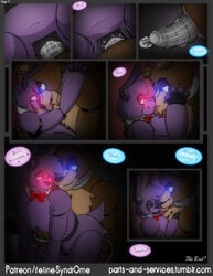 anal anal_sex bonnie_(fnaf) comic cum cum_in_ass cum_inside erection felinesyndr0me five_nights_at_freddy's freddy_(fnaf) kissing penetration penis sex video_games