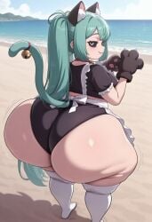 hatsune miku from mimukauwa nice try (vocaloid) by chorunda