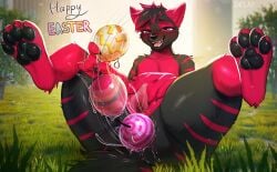 2026 aardwolf ahe_gao anal anal_beads anal_beads_in_ass anal_sex andromorph anthro ass blush delki easter genitals grass hi_res holidays hyena intersex looking_pleasured mammal marflebark masturbation object_in_ass outside pawpads paws penetration plant raised_paw sex_toy sex_toy_in_ass sex_toy_insertion solo spread_legs spread_vulva spreading thick_thighs vulva
