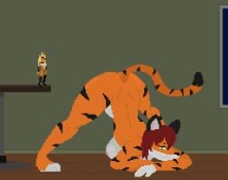 2girls anal anal_vore animated anthro ass_up big_breasts blush breasts canid canine digital_media_(artwork) duo endosoma extreme_size_difference felid female female/female female_only female_pred fur furry giantess green_eyes hair jack-o'_pose larger_female lesbian macro mammal maned_wolf micro micro_female micro_on_macro olivia_(averza) orange_body orange_fur pantherine pixel_(artwork) pixel_animation pose red_hair safe_vore size_difference smaller_female stomach_bulge striped_body striped_fur stripes tiger vore willing_prey xinyu yuri