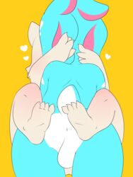 4_toes anthro anus ass balls berseepon09 blue_body cute duo fizz_(lol) fur furry heart kissing league_of_legends male male_only orange_background riot_games sex simple_background teemo testicles toes tuft yaoi yordle young