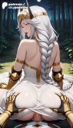 1girls 2026 ai_assisted ai_generated anime armlet artist_name bare_shoulders braid erection explicit girl_on_top hetero hi_res high_quality high_resolution highres long_hair night patreon patreon_username queen_(to_be_hero_x) skypassion stable_diffusion straddling to_be_hero_x watermark yellow_eyes