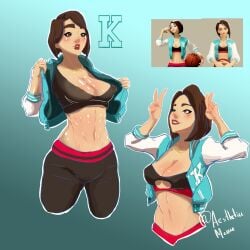 3on3freestyle aestheticc-meme asian breasts kim kim_(3on3_freestyle) korean korean_female nsfw sexy tits
