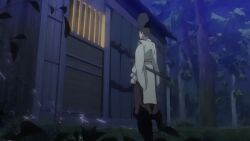 00s 10s 1boy 1girls 2017 animated aqua_eyes armpits bare_shoulders beard blue_hair blush bouncing_breasts breasts cleavage clenched_teeth closed_eyes clothed_sex collarbone damaged eboshi english_text facial_hair female fire firewood grey_hair hat heian indoors japanese_clothes katana kimono large_breasts light_skinned-female long_hair looking_at_viewer lying missionary nipples no_bra open_clothes open_mouth open_shirt pale_skin pov rape saliva sash sex shikkoku_no_shaga shirt smile sound straight sweat sword tagme teeth tongue tongue_out very_long_hair video weapon wooden_floor wooden_house yama_ni_sumu_musume