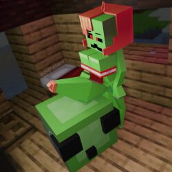 1futa 3d 3d_animation absurd_res animated bangs bed blender blocky_body blush blush_lines bouncing_ass bouncing_balls bouncing_breasts bouncing_penis bursting_breasts club_shaped_penis cock_slap cowlick creeper_(minecraft) crop_top futanari godfistart hand_on_hip holding_penis huge_breasts huge_cock hyper_penis imminent_penetration imminent_sex indoors jiggle jiggling_ass jiggling_breasts long_penis longer_than_10_seconds microsoft minecraft minecraft_mob mojang mp4 music night orange_hair pants_down penis_slap red_eyes red_hair self_upload short_hair shorter_than_30_seconds shorts shorts_down slime slime_(minecraft) slime_monster sound sound_effects standing tagme thick_penis top_heavy vein veins veiny_penis video watermark