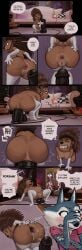 2026 abdominal_bulge absurd_res anal anal_fluids anal_masturbation anal_penetration anthro anus areola ash_(sing) bodily_fluids breasts brown_body butt canid canine canis comic dialogue dildo dildo_in_ass dildo_insertion duo english_text female gaping gaping_anus genitals hi_res huge_dildo illumination_entertainment mammal masturbation mostly_nude nipples object_in_ass penetration porcupine porsha_crystal rodent sex_toy sex_toy_in_ass sex_toy_insertion sing_(movie) text toying_self vulva wolf wolfinasuit