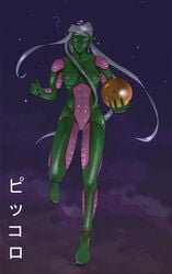 breasts dragon_ball dragon_ball_z female genderswap namekian piccolo pussy unknown_artist