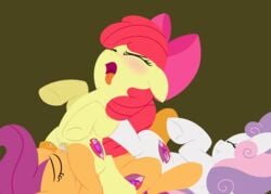 2016 apple_bloom_(mlp) cunnilingus dtcx97 earth_pony equine female feral friendship_is_magic horn horse mammal my_little_pony oral pegasus penetration pony pussy scootaloo_(mlp) sex sweetie_belle_(mlp) unicorn vaginal_penetration wings yuri