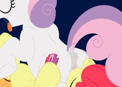 2016 anus apple_bloom_(mlp) cunnilingus dtcx97 earth_pony equine female feral friendship_is_magic horn horse mammal my_little_pony oral penetration pony pussy sex sweetie_belle_(mlp) unicorn vaginal_penetration yuri