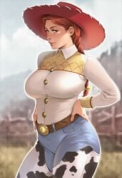 1girls ai_generated big_ass big_breasts big_thighs breasts busty chest curvaceous curvy curvy_figure digital_media_(artwork) disney female green_eyes hips hourglass_figure huge_ass huge_breasts huge_thighs jessie_(toy_story) large_ass large_breasts large_thighs light-skinned_female light_skin living_doll living_toy mature mature_female phophopho pixar red_hair slim_waist thick thick_hips thick_legs thick_thighs thighs toy_story toy_story_2 toy_story_3 toy_story_5 voluptuous waist wide_hips