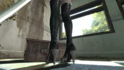 1boy 1girls 3d anal_vore animated ass big_ass blindfold clothing female female_pred femboy giantess hagisher light-skinned_female light-skinned_male light_skin low-angle_view male male_prey micro nier nier:_automata rear_view short_hair shrunk shrunken_male sound tagme thighhighs trap video vore white_hair yorha_2b yorha_9s