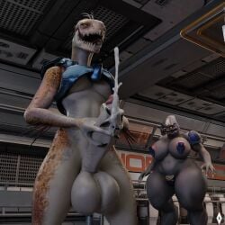 1:1 3d_(artwork) absurd_res alien anthro arm_quills balls being_watched big_balls big_breasts big_penis bodily_fluids both_hands_on_penis bottomless bottomless_anthro bottomless_gynomorph bottomless_intersex breasts clothed clothing codpiece colored cum cumshot digital_media_(artwork) duo ejaculation erection gabrielarchgod genital_fluids genitals gynomorph gynomorph_anthro halo_(series) hand_on_penis hi_res holding_penis huge_balls humanoid_genitalia humanoid_penis ibie'shan intersex intersex_anthro kig-yar looking_at_another looking_pleasured male mandibles masturbation microsoft narrowed_eyes non-mammal_balls non-mammal_breasts orgasm_face pasties penile penile_masturbation penis pupils quill_hair reptile sangheili scales scalie slit_pupils standing tan_body tan_scales thick_thighs under_boob wide_hips xbox_game_studios yellow_eyes