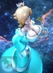 1girls 3d 3d_(artwork) ass bare_chest bare_shoulders big_ass big_breasts big_butt blue_eyes breasts brooch bubble_ass bubble_butt butt cleavage crown curvy dress earrings female female_only gamer126i hair_over_one_eye kabalmystic_(style) light-skinned_female light_skin lips long_hair long_sleeve_dress long_sleeves looking_at_viewer mario_(series) mature mature_female milf nail_polish nintendo platinum_blonde_hair princess_rosalina puckered_lips purple_nail_polish purple_nails shoulderless_dress solo star_earrings star_wand strapless_dress thick thick_ass thick_butt thick_hips thick_thighs tight_dress tight_fit wand wide_hips