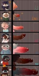 absurd_res andromorph anthro ape ash_(muhnkey) atelid big_clitoris capuchin_monkey cebid chart clitoris genitals gibbon group gynomorph haplorhine hi_res intersex liang_(muhnkey) macaque male mammal matheo_(muhnkey) ming_(muhnkey) monkey muhnkey nael_(muhnkey) new_world_monkey old_world_monkey penis_chart primate smoking spider_monkey val_(munhkey) yuji_(muhnkey)