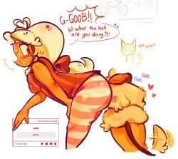 bending_over bent_over dandy's_world dandys_world eating_ass eating_butt ginger_(dandy's_world) goob_(dandy's_world) lick_ass licking licking_ass licking_butt