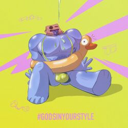 2025 artist_request ass bara bulge gay godstv kinni_(godstv) male male_only mankini muscular nipples tagme video_games yaoi