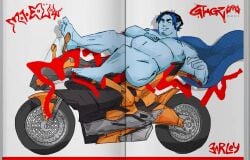 1boy 2024 ass barley_lightfoot chubby disney elf gay male male_only motorcycle no_visible_genitalia onward_(2020) pixar solo voidheadstation_(artist) yaoi
