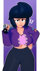 1girls 3d bibi_(brawl_stars) big_breasts big_thighs brawl_stars breasts busty clothing curvy female huge_breasts huge_thighs large_breasts large_thighs navel rev2rod thick_thighs thighs voluptuous