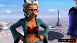 ahsoka_tano ai_generated alien_girl animated asking_for_money bargaining bathrobe bra clone_wars coruscant flashing no_sound orange_skin prostitution revealing_breasts showing_bra smutgen soliciting star_wars subtitled tagme togruta video