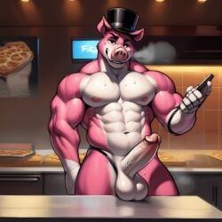 ai_generated animatronic anthro big_balls big_penis domestic_pig fazbear_fanverse five_nights_at_freddy's frosting.ai furry furry_only gay male male_focus male_only muscles muscular muscular_male musk musk_clouds peter_(tnar) pig sugar1989 sweat those_nights_at_rachel's