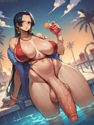 1futa ai_generated big_ass big_balls blush boa_hancock breasts erect_penis erection foreskin futa_only futa_sans_pussy futanari grapesss huge_breasts huge_cock large_penis looking_at_viewer navel nude one_piece penis solo solo_futa testicles thighs uncensored veins veiny_penis