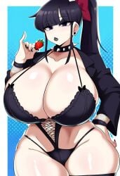 ai_generated dan16369336 female goth goth_girl komi-san_wa_komyushou_desu komi_shouko shogakukan tagme twitter_link