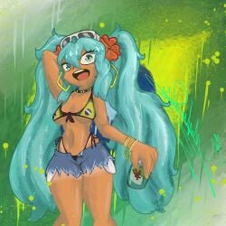 bikini brazil brazilian brazilian_female brazilian_miku hatsune_miku leyronrock vocaloid