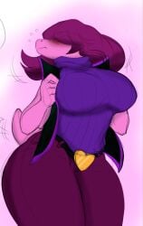 belt_buckle big_breasts blush breast_squeeze breasts breasts_bigger_than_head busty clothed clothed_female color color_edit colored colored_sketch covered_breasts covered_eyes curvy curvy_female curvy_figure deltarune female female_focus female_only fully_clothed hair_over_eyes heart heart_symbol huwon long_hair looking_away monster_girl open_jacket opening_jacket pink_body pouty_lips presenting presenting_breasts purple_hair scalie scalie_humanoid short_tail shy sleeveless sleeveless_jacket sleeveless_turtleneck snout solo solo_female solo_focus susie_(deltarune) tail tail_wagging teasing thick thick_ass thick_thighs third-party_edit turtleneck undertale_(series) wagging_tail