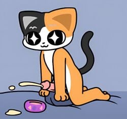 ai_generated cum cumming cumming_while_penetrated curry_(ho_salt) cute furry furry_gay furry_male furry_only gay gay_anal gay_furry gay_male ho_salt multicolored_body multicolored_fur prostate_orgasm riding riding_dildo theatarygame