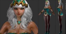 blender blender_(software) kinkycat3d kinkykatt3d league_of_legends qiyana_yunalai