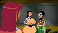 blackfire huge_ass huge_breasts miniskirt teen_titans useless_clothing