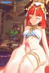 animated cumshot delightss genshin_impact hoyoverse mihoyo nilou_(genshin_impact) riding_penis sound tagme thigh_sex thigh_sex video