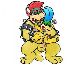 2boys anal animal balls bowser bowserboy101 cum cum_in_ass furry koopa koopaling koopalings larry_koopa male male_only mario_(series) multiple_boys nintendo penis sex yaoi