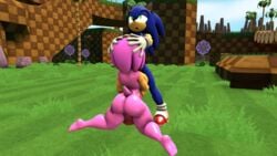 3d amy_rose anthro balls big_breasts breasts dickgirl dickgirl/male erection fellatio futanari hedgehog huge_breasts intersex intersex/male male mammal nude oral penis sanory_(artist) sex sonic_(series) sonic_the_hedgehog