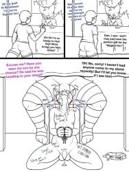 anthro_on_human anthro_penetrating balls_on_face blowjob boykisser cum_in_mouth deepthroat degradation drinking_cum femboy femboy_on_male femboydom furry gay instant_loss_2koma oral sex silly_cat_(mauzymice) stockings sword_swallowing_position text thick_ass thick_thighs under_table under_the_table writing_on_body