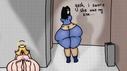 2girls ass_cleavage big_ass butt_crack bwumb defeated female female_only knocked_out naked naked_female sleeping slumped somnophilia stealing_clothes stripped_naked unconscious vagina