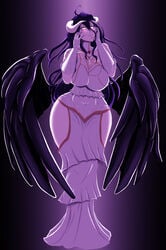 albedo_(overlord) big_ass big_breasts female female_only maddiedoll manga overlord_(maruyama) yandere