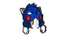 animal_crossing animated blue_fur blush feline feline fellatio flipnote fur iguanasarecool mammal nintendo oral rosie_(animal_crossing) sex video_games