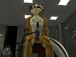 1boy 3d ball_gag bondage bound breast_milking canine cum felix fox fox_mccloud gag gagged imago lactation male male_only mammal milk mustelid nintendo penis solo star_fox tagme video_games