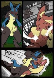 blue_fur colored lopunny lucario nastacula nintendo penis pokemon pokemon_(species) pussy redoxx uncensored video_games